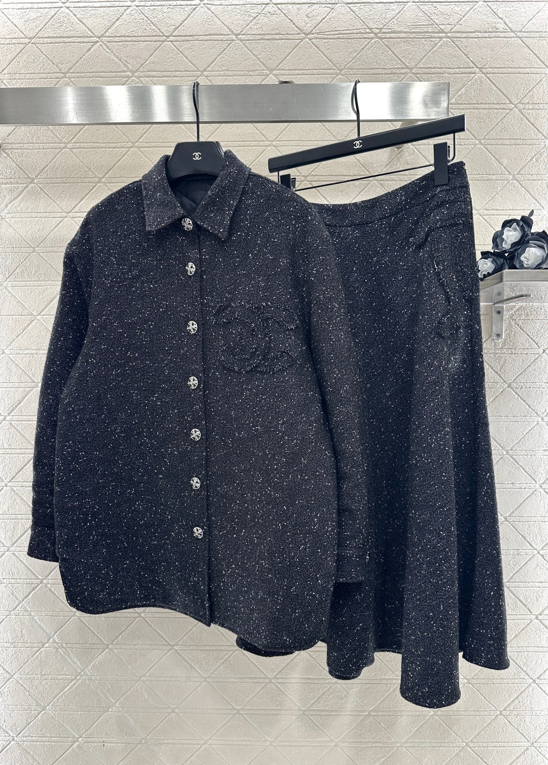 Chan  New Padded Jacket and Skirt Set