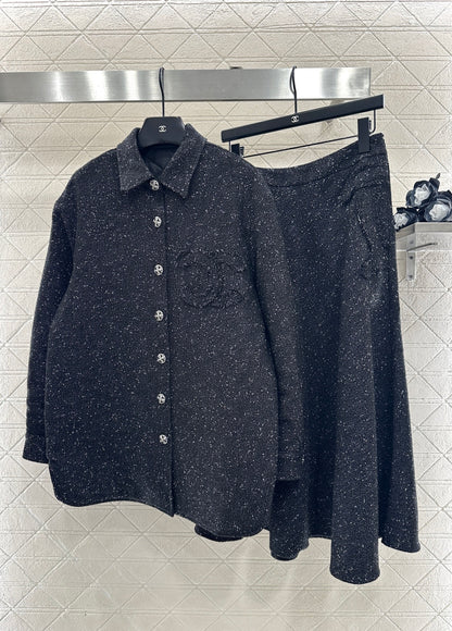 Chan  New Padded Jacket and Skirt Set