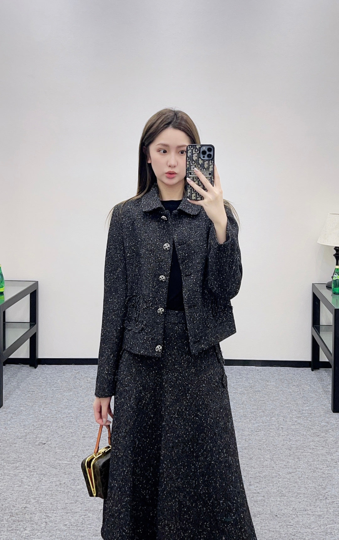 Chan  New Top and half-skirt set