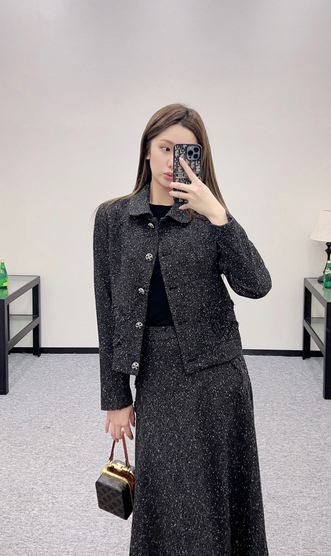 Chan  New Top and half-skirt set