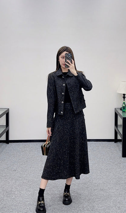 Chan  New Top and half-skirt set