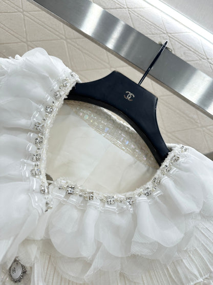 Chan  New Layered Lace Shorts Set