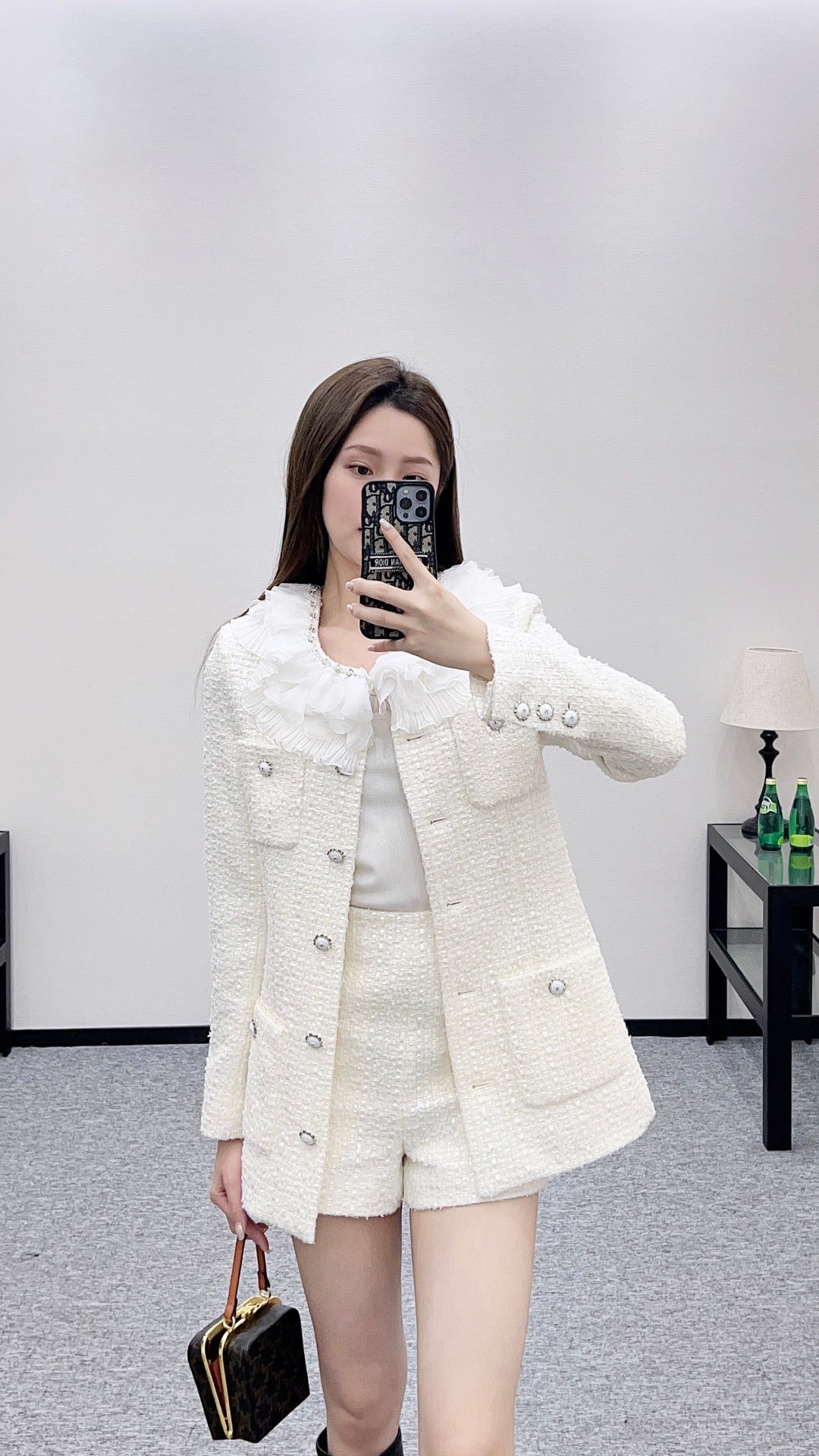 Chan  New Layered Lace Shorts Set